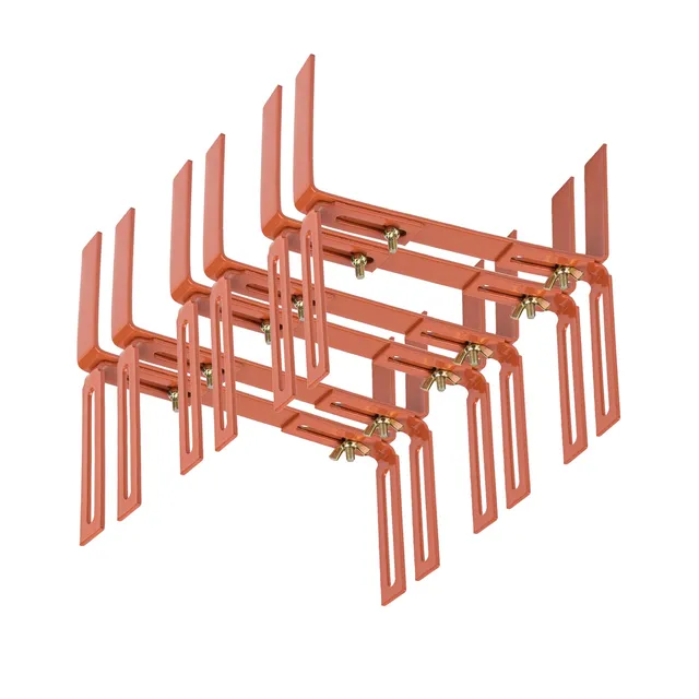 BigDean Garten Blumenkastenhalter H-Form 6x Terrakotta