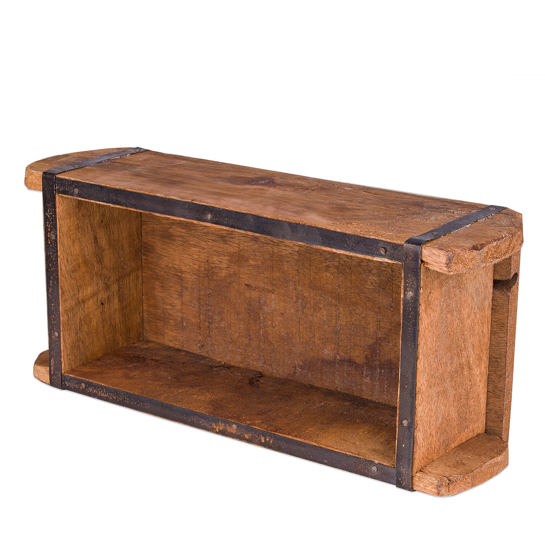 BigDean Ziegelform Holzkiste 32x14x9cm 3er Set Vintage Unikat